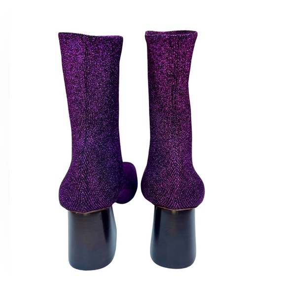 CELINE Glitter Accent Sock Boots Women’s Size: 5.5 EU: 36 - Picture 2 of 6
